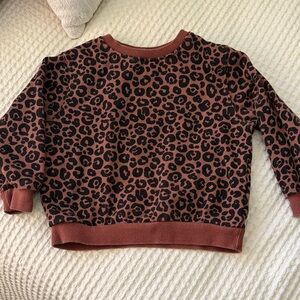 EUC girls H&M leopard Sweatshirt